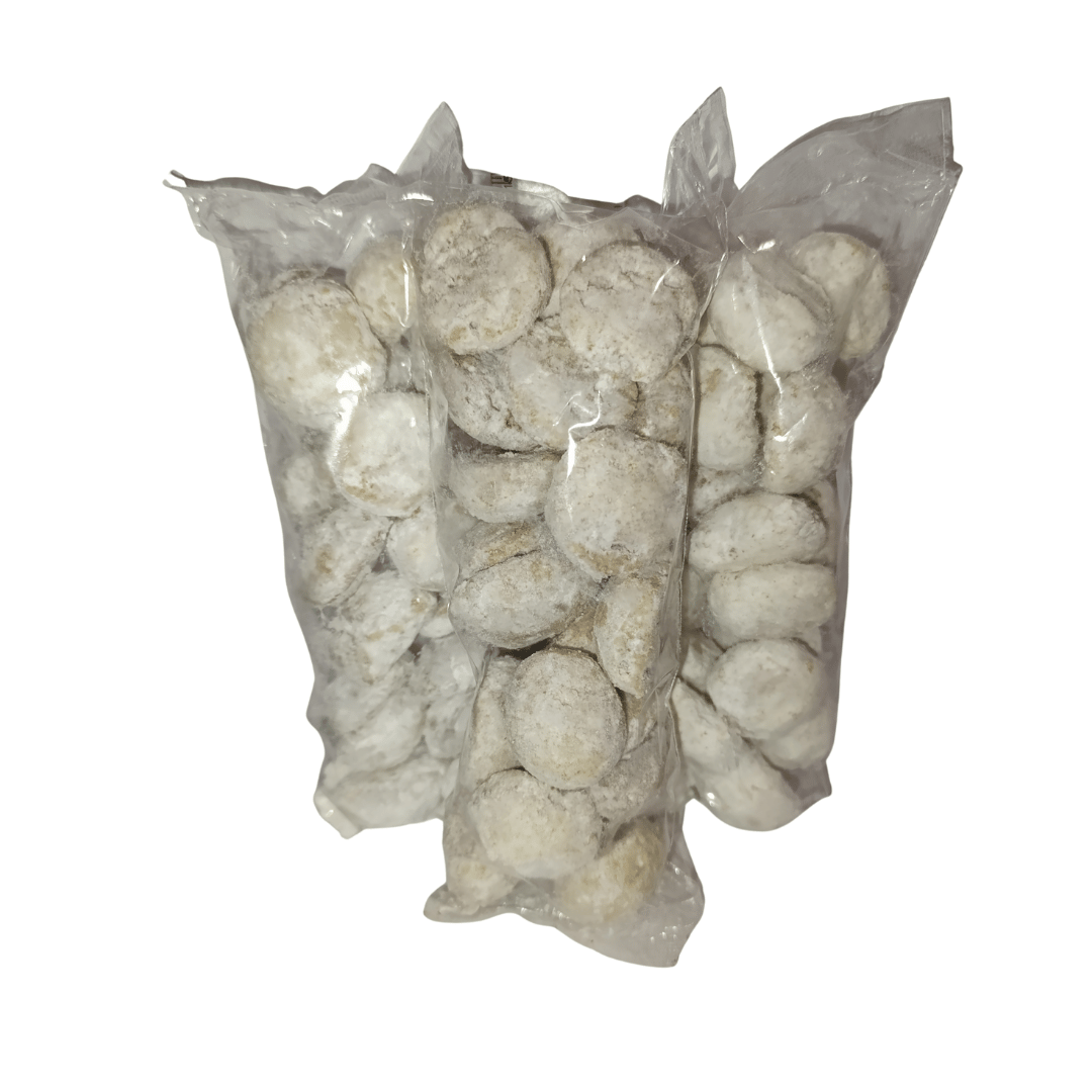 Besos con azúcar glas